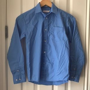 Izod boys blue dress shirt